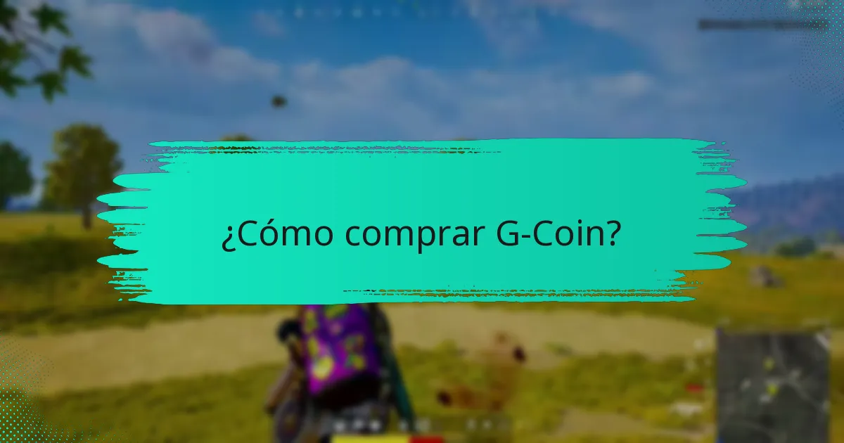¿Cómo se puede usar G-Coin para compras dentro del juego?